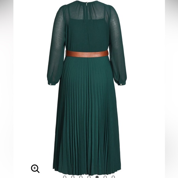 City Chic Love Pleat Dress - Picture 2 of 11